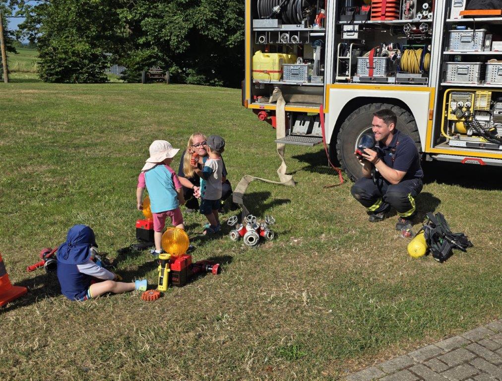 Die Feuerwehr zu Besuch