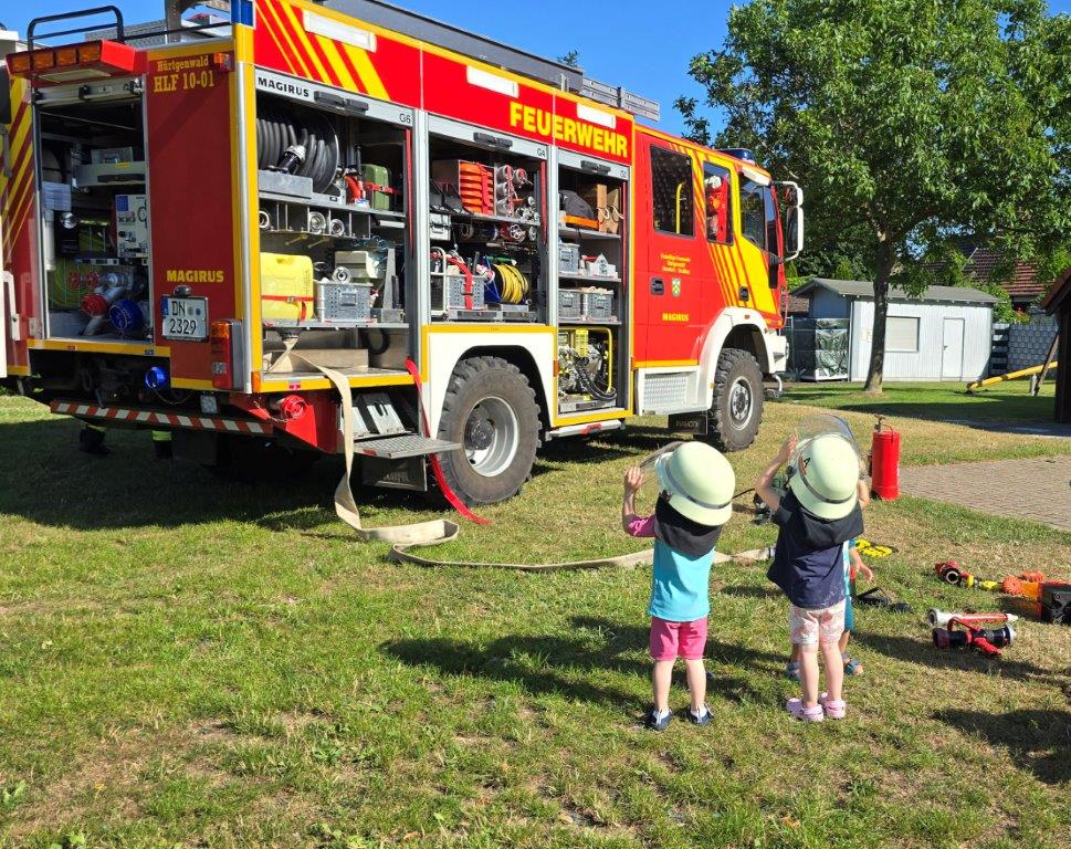 Die Feuerwehr zu Besuch
