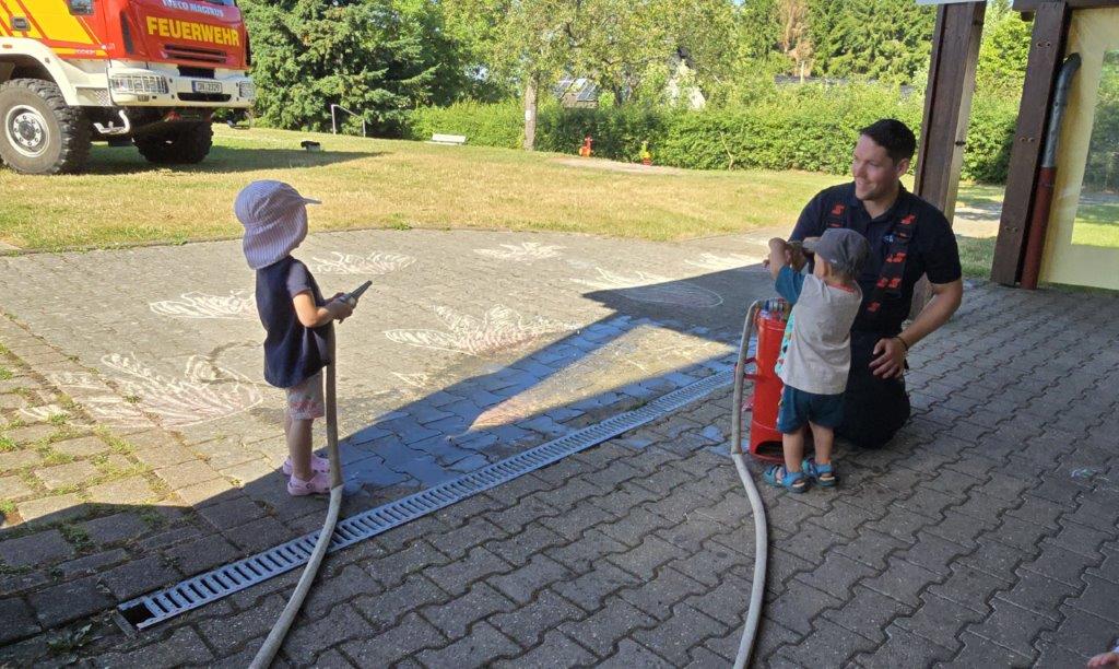 Die Feuerwehr zu Besuch