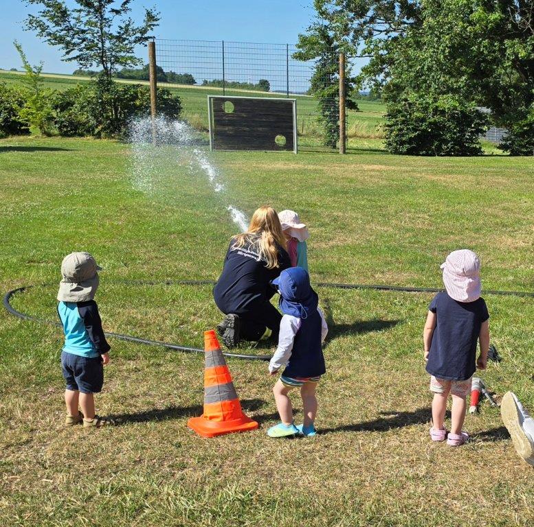 Die Feuerwehr zu Besuch