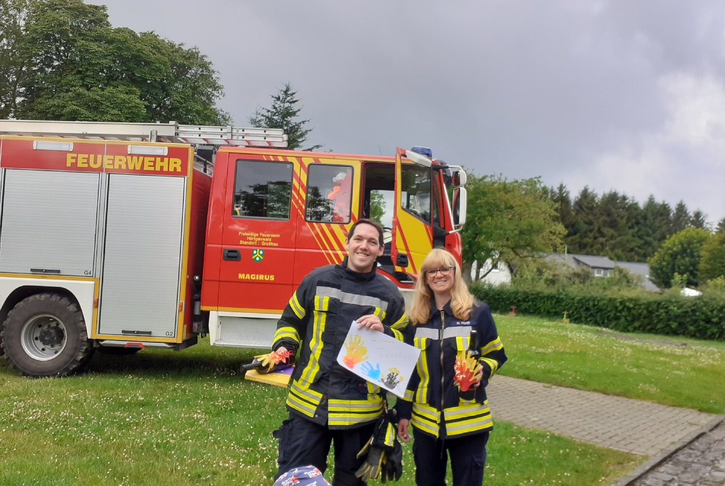 Die Feuerwehr zu Besuch