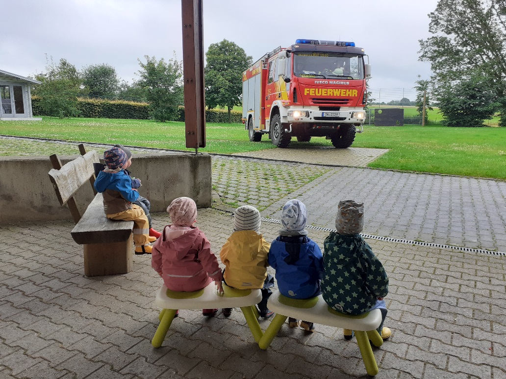 Die Feuerwehr zu Besuch
