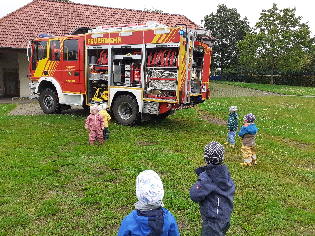 Die Feuerwehr zu Besuch