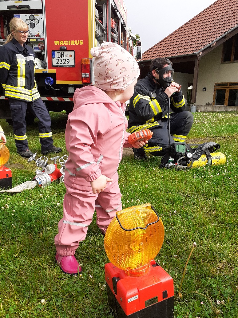 Die Feuerwehr zu Besuch