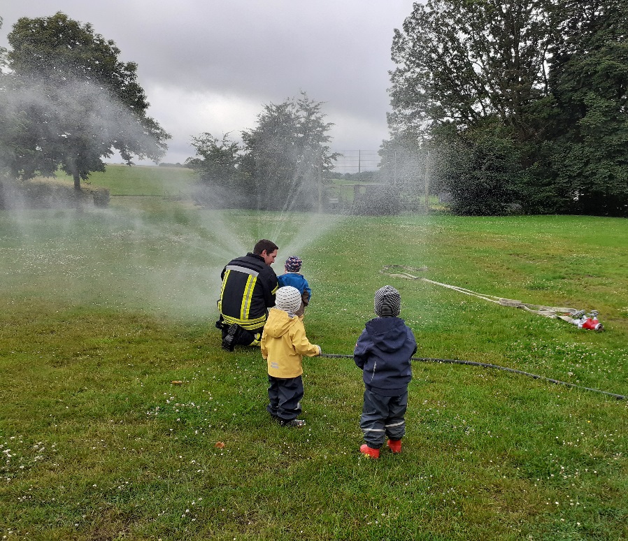 Die Feuerwehr zu Besuch