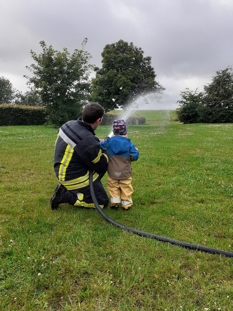 Die Feuerwehr zu Besuch
