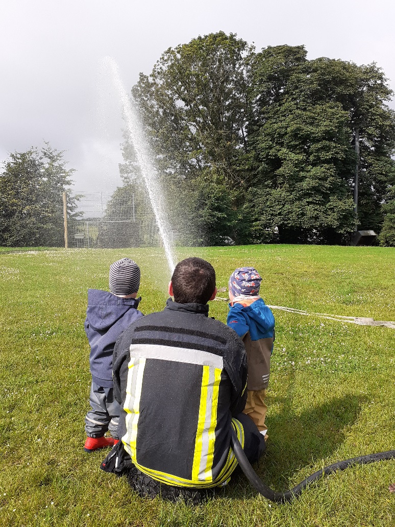 Die Feuerwehr zu Besuch
