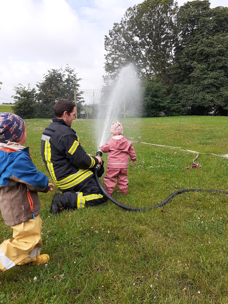Die Feuerwehr zu Besuch