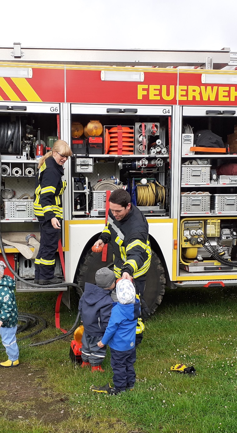 Die Feuerwehr zu Besuch